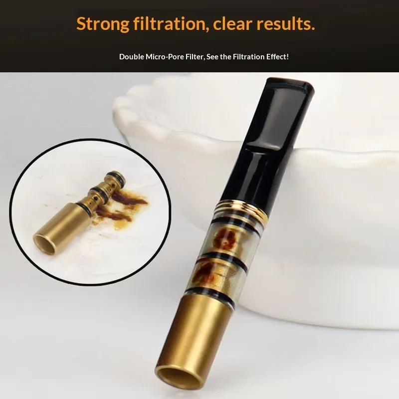 5PCS Reduce Tar Smoke Holder Smoking Accessories Reusable Mouthpiece Tar Filter Oral Care Tobacco Tar Clean Cigarette Holders