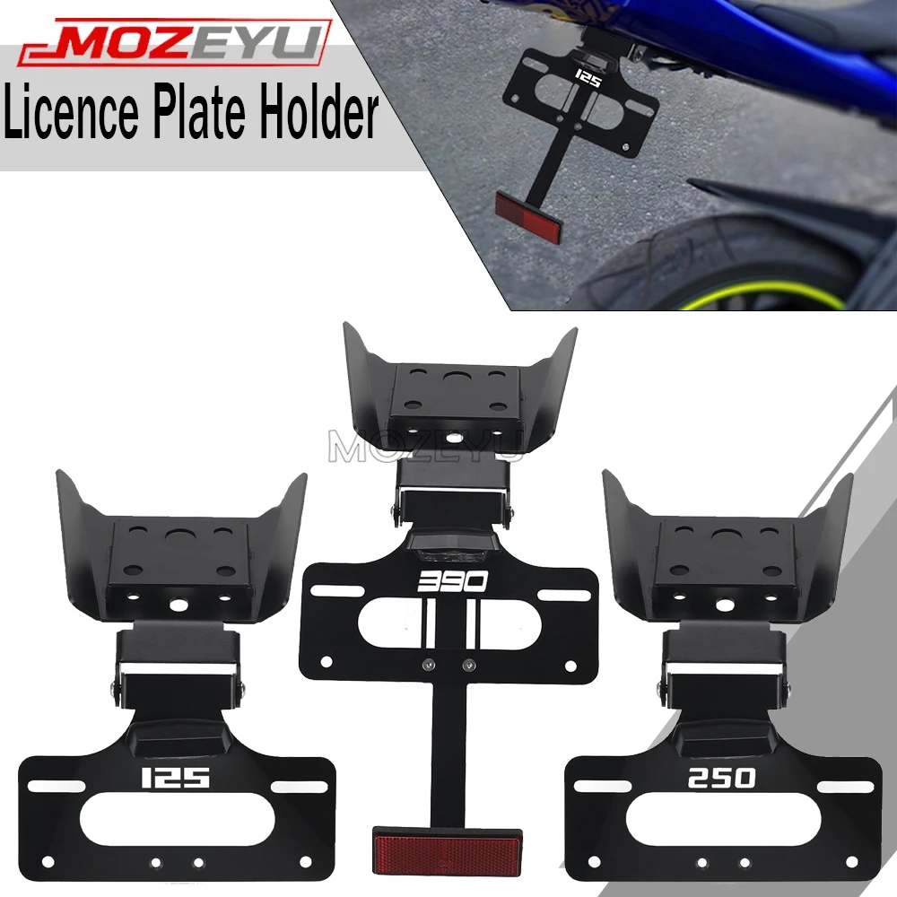 

MOZEYU Motorcycle Tail Tidy Fender Eliminator License Plate Holder Bracket Kit For 125 250 390 Duke 2017 2018 2019 2020-2023