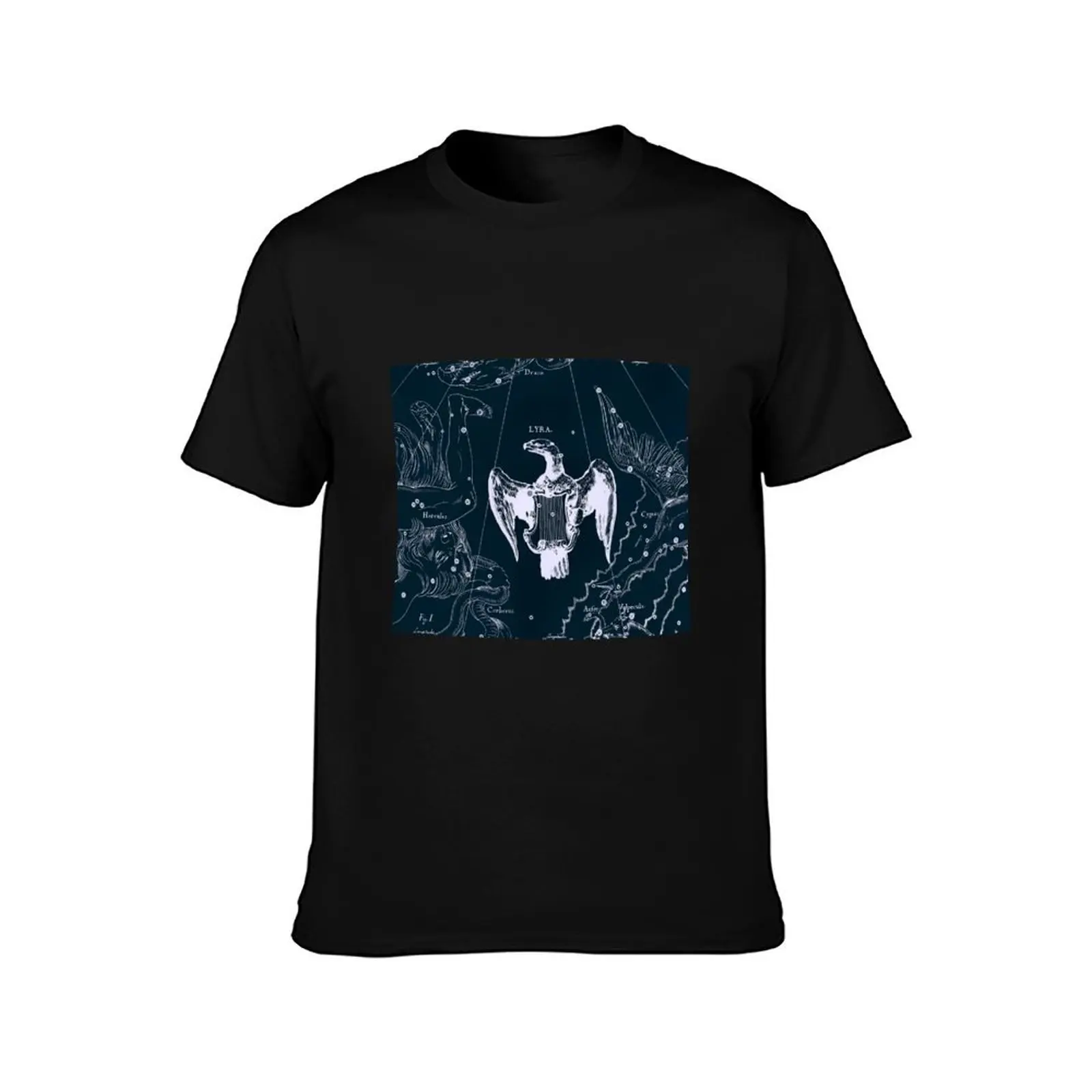 Lyra Constellation T-Shirt No Iron Casual Short Sleeve Top