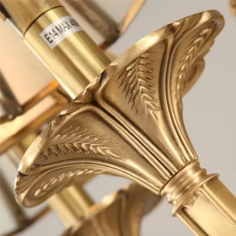 มาใหม่ร้อนหรูหรายุโรปสไตล์ทองแดงห้องนั่งเล่นไฟโคมไฟติดผนังหรูหรา