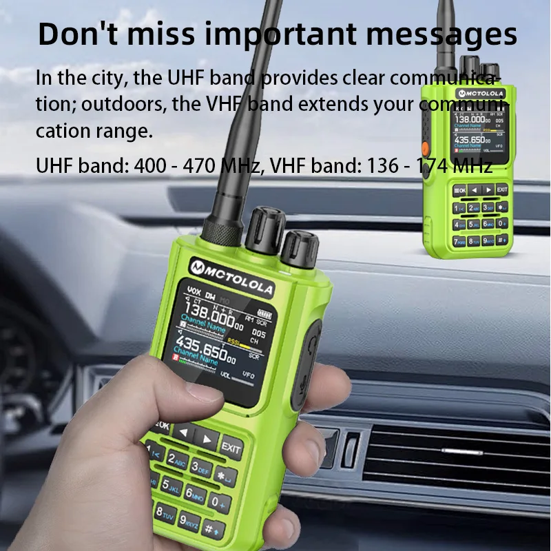 MOTOLOLA 15W car Walkie Talkie multi band Bluetooth program reduction portable AM FM amateur radio intercom fleet camping equipm