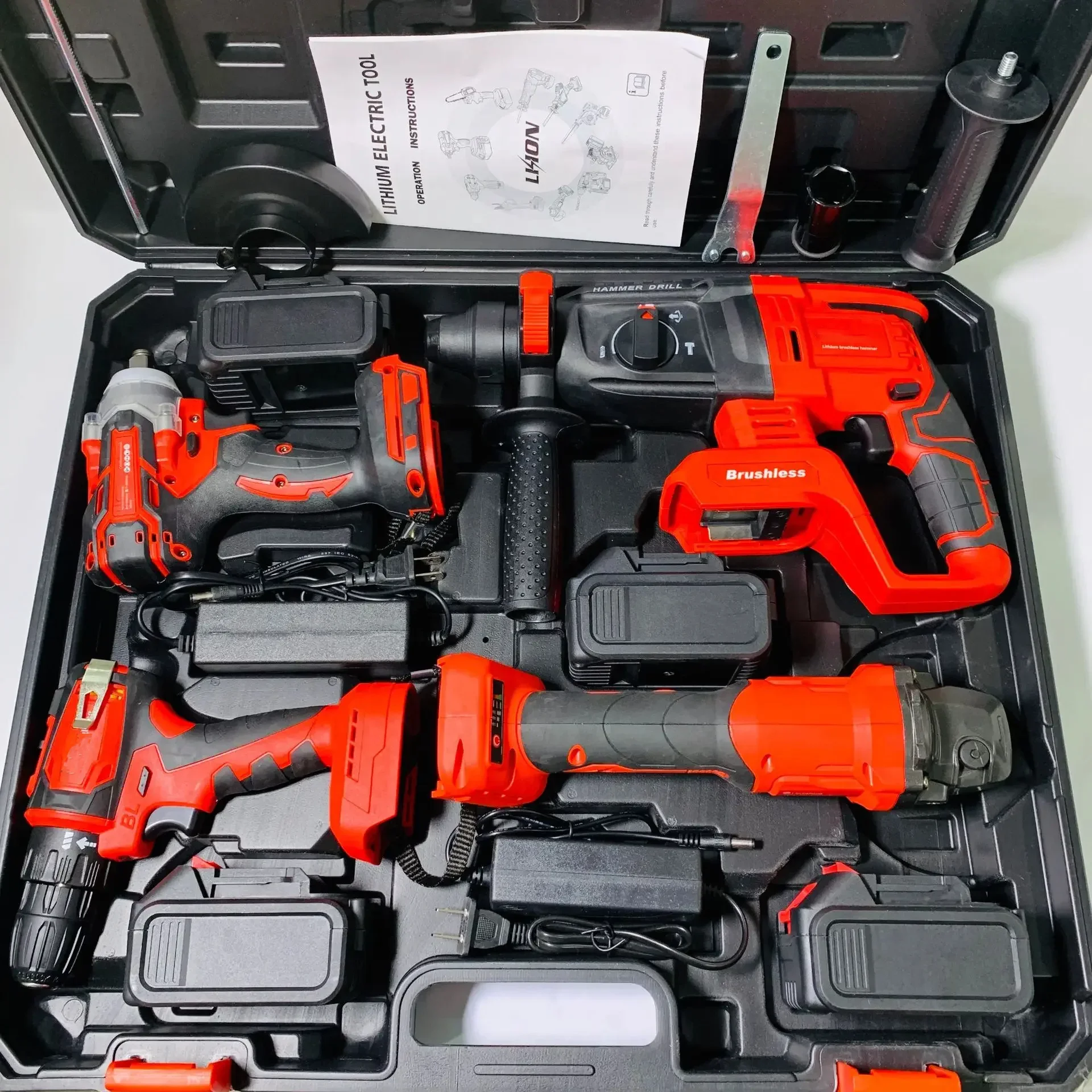 Big Discount!!! MKT Combination Power Tool 4 Kit Tool Kit 20v Cordless Drill Battery DIY Available For Sale