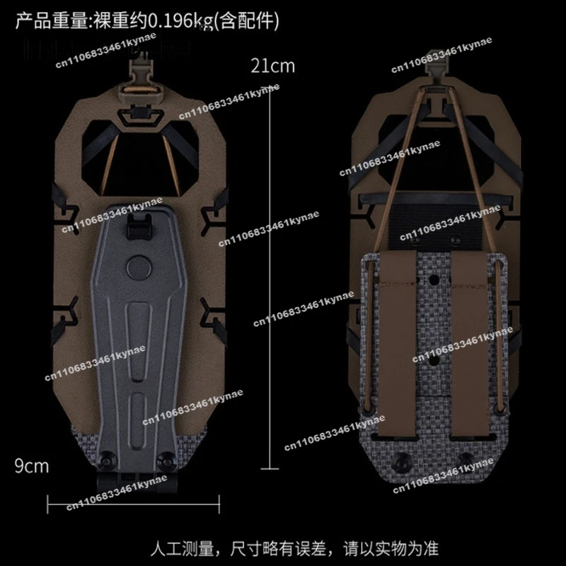 For Tactical Vest Chest Hanging Mobile Phone Portable Operation Bracket Outdoor Waist Hanging Mobile Phone Bag Can Be Rotated