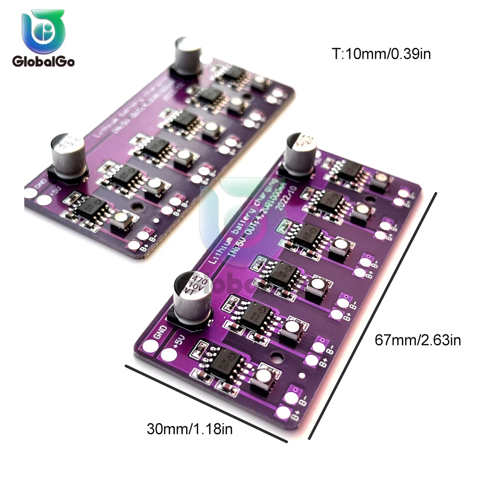 Módulo de carga PCB, placa de circuito, cargador, matriz, entrada de 5V para batería de litio de 18650 4,2 V, accesorios para patinete eléctrico