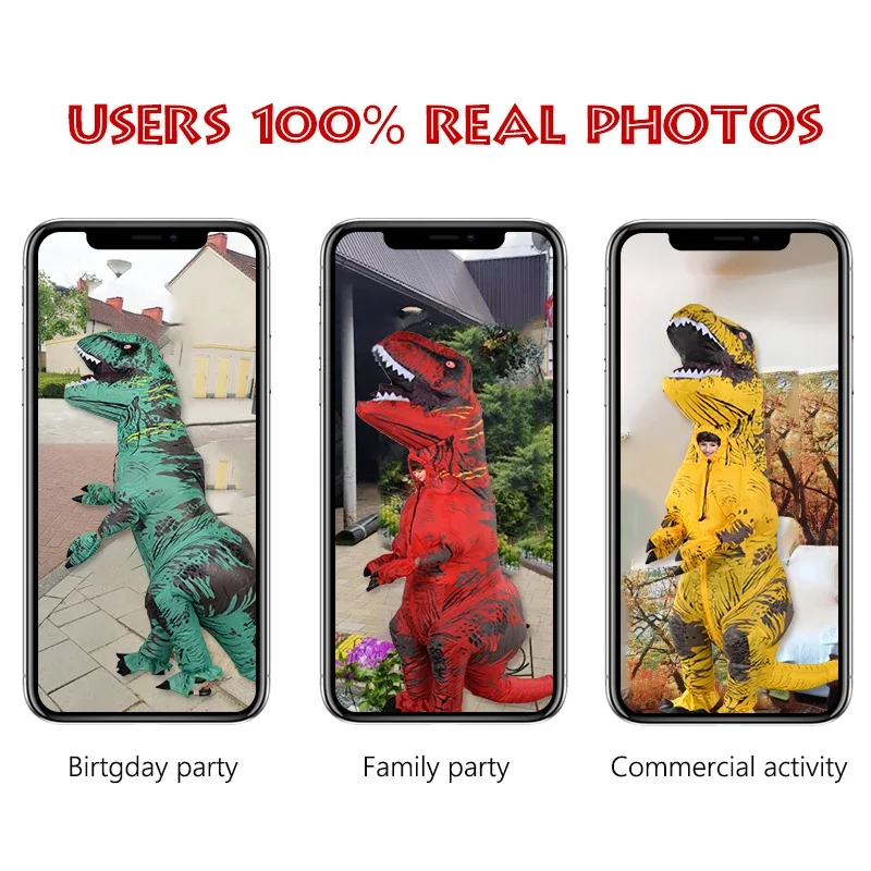 T-REX Costume For Children Kids Jurassic Mascot Inflatable Thanksgiving Christma Dinosaur Anime Cosplay Party Show Fanny Dress