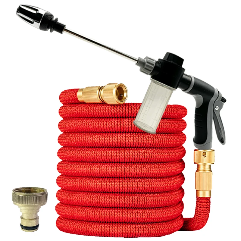

Садовый шланг, водяной шланг, расширяемый волшебный шланг, многофункциональный водяной пистолет, горшок для пены, гибкие катушки, пистолет для мойки автомобиля 25-100 футов