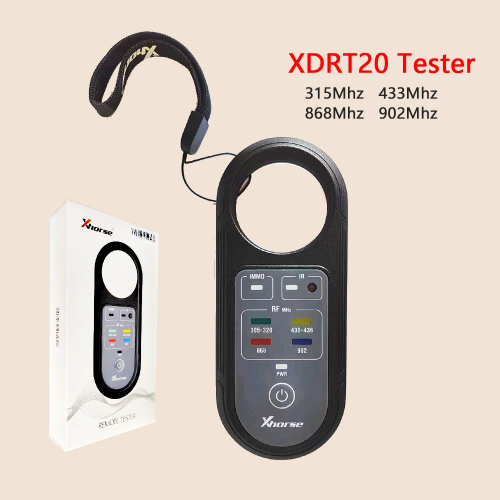 

Xhorse XDRT20 V2 Remote Tester 315/868/433/902Mhz Infrared Signal Detection VVDI Tools Remote Frequency Test For All Car Key