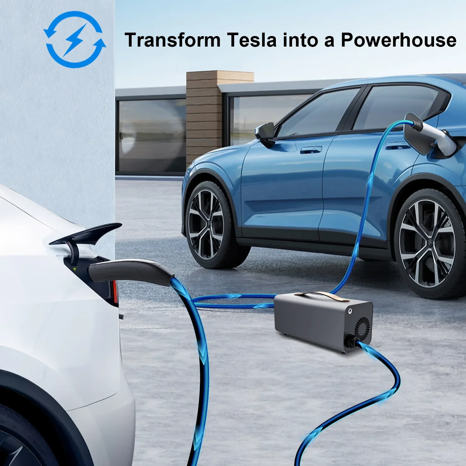 Nacs 5KW 3.6KW CCS2 Discharger V2l With Discharge Function For All Types Tesla Car Model 3/y/x/s