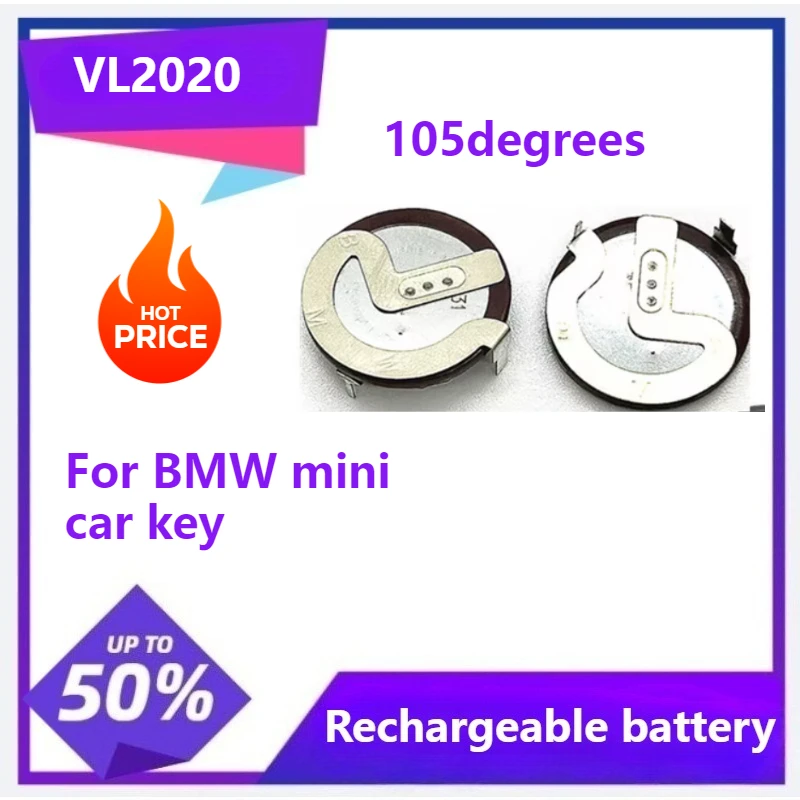 New For Panasonic VL2020 2020 rechargeable battery lithium battery Legs 90 degrees 105 degrees 180 degrees for BMW mini car key
