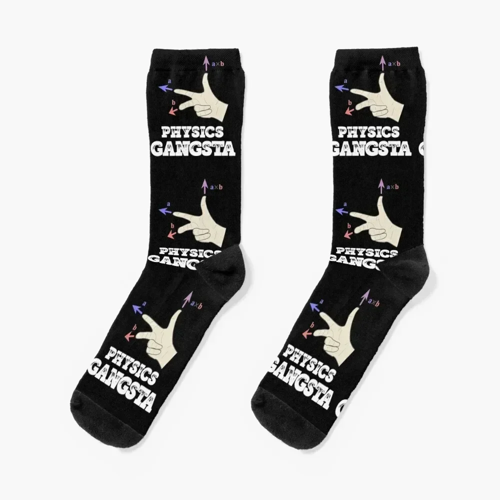 Physics Gangsta design funny physics distressed graphic Socks luxe bright garter aesthetic Male Socks Women's