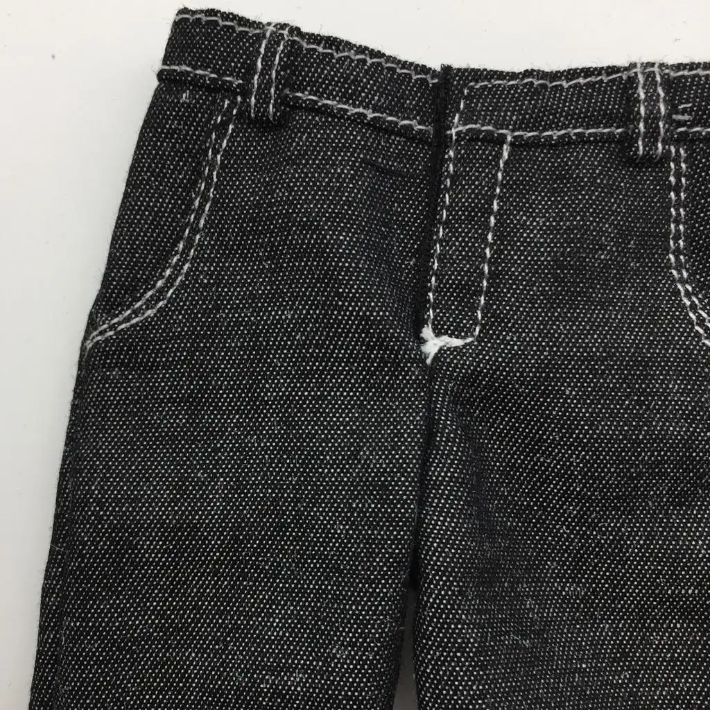 Pantalones Vaqueros de Mezclilla para Figura de Acción Masculina 1/6, Material de Vaquero, para Coleccionistas