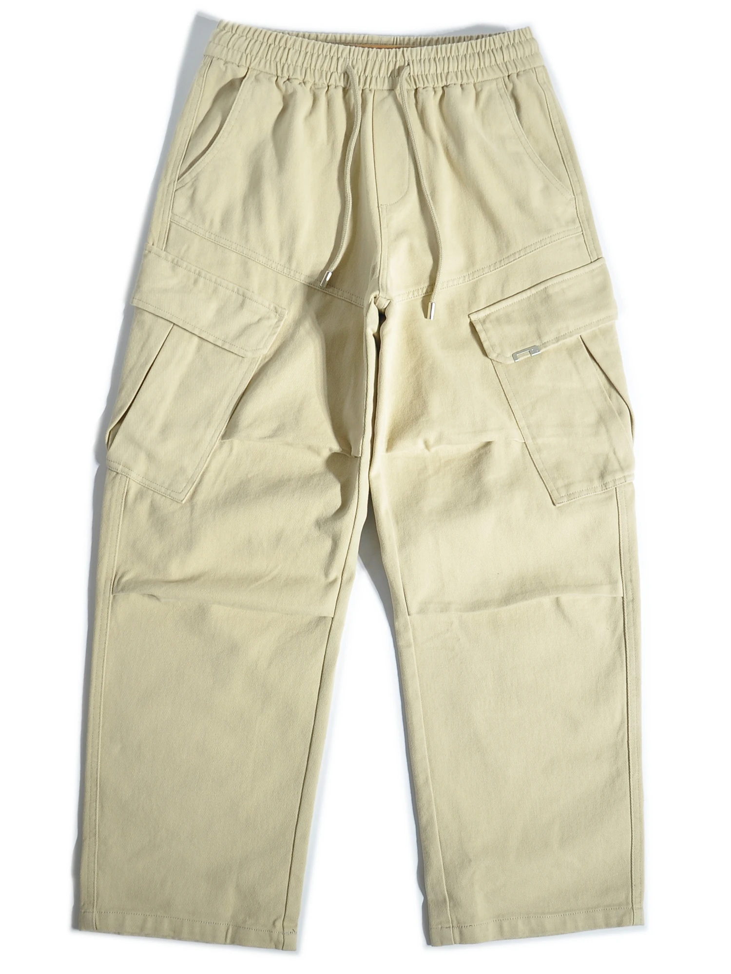 

Американские ретро-брюки парашютиста с широкими штанинами, свободного кроя, повседневные, с карманами, прямого силуэта, из хлопка, осенне-зимние