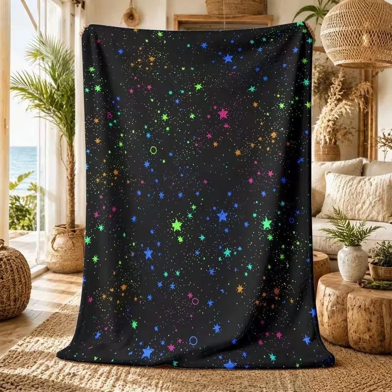 Classic Brown White Cow Spots Print Throw Blanket Vintage Cowhide Pattern Soft Warm Farm Style Home Decor Blanket For All Season