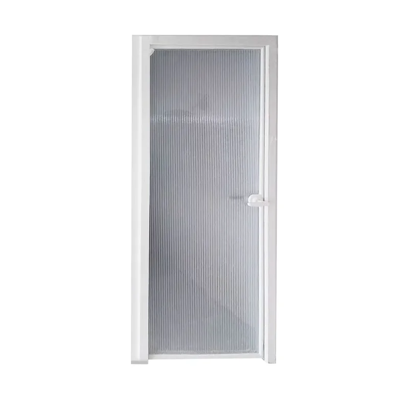 Ultra Narrow White Changhong Glass Door Titanium Magnesium Alloy Hidden Frame Flat Panel for Bathroom Kitchen Toilet