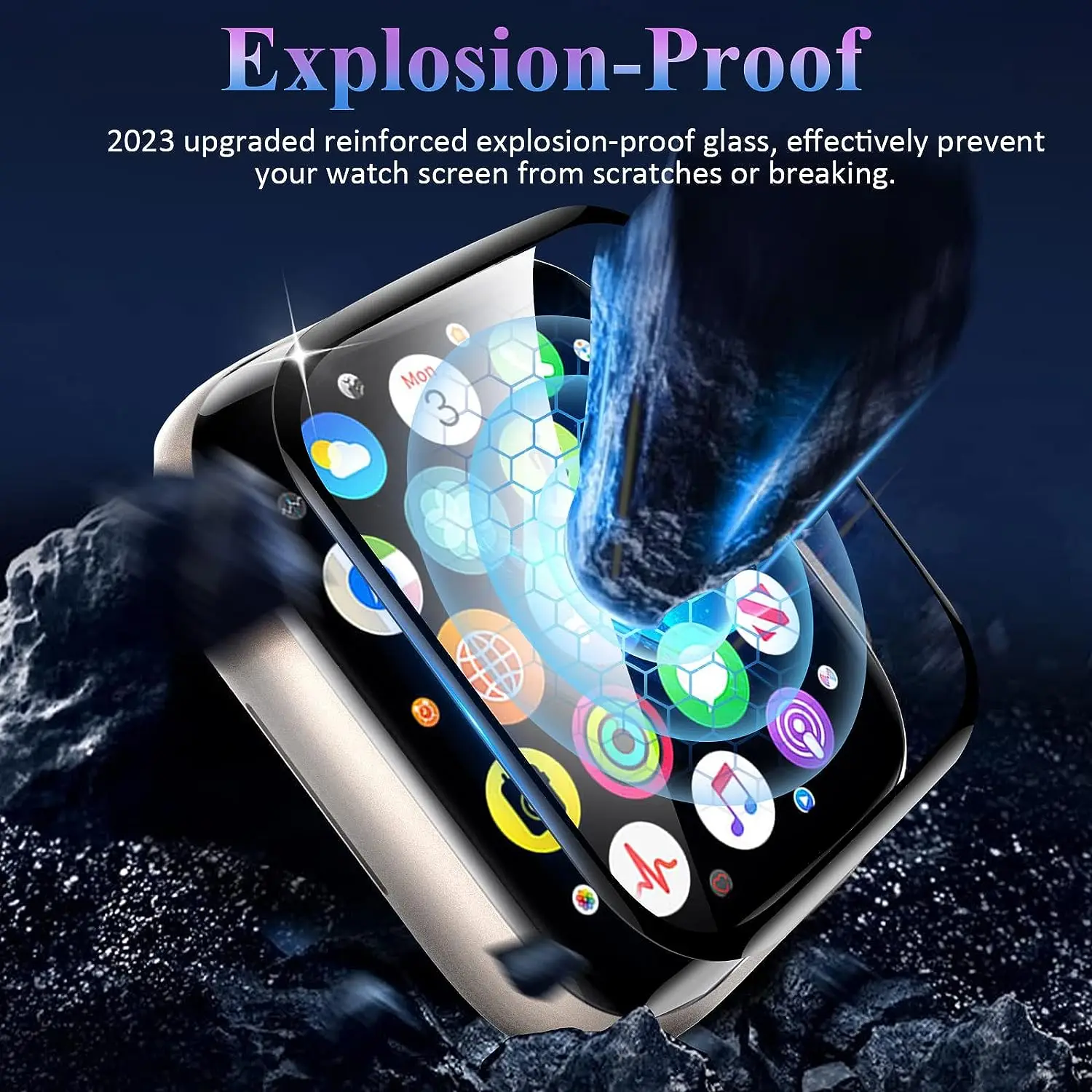 Screenprotector voor Apple Watch-serie Ultra 9 8 7 45 mm 41 mm Accessoires Zacht glas 9D HD Volledige film iWatch 6 3se 44 mm 40 mm 49 mm