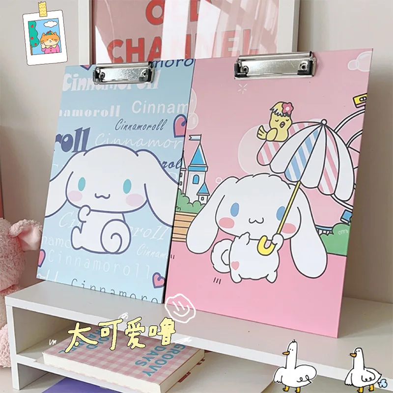 

New Cinnamoroll Splint Kawaii A4 High Beauty 3D Folder Board Data Paper Clip Holiday Gift