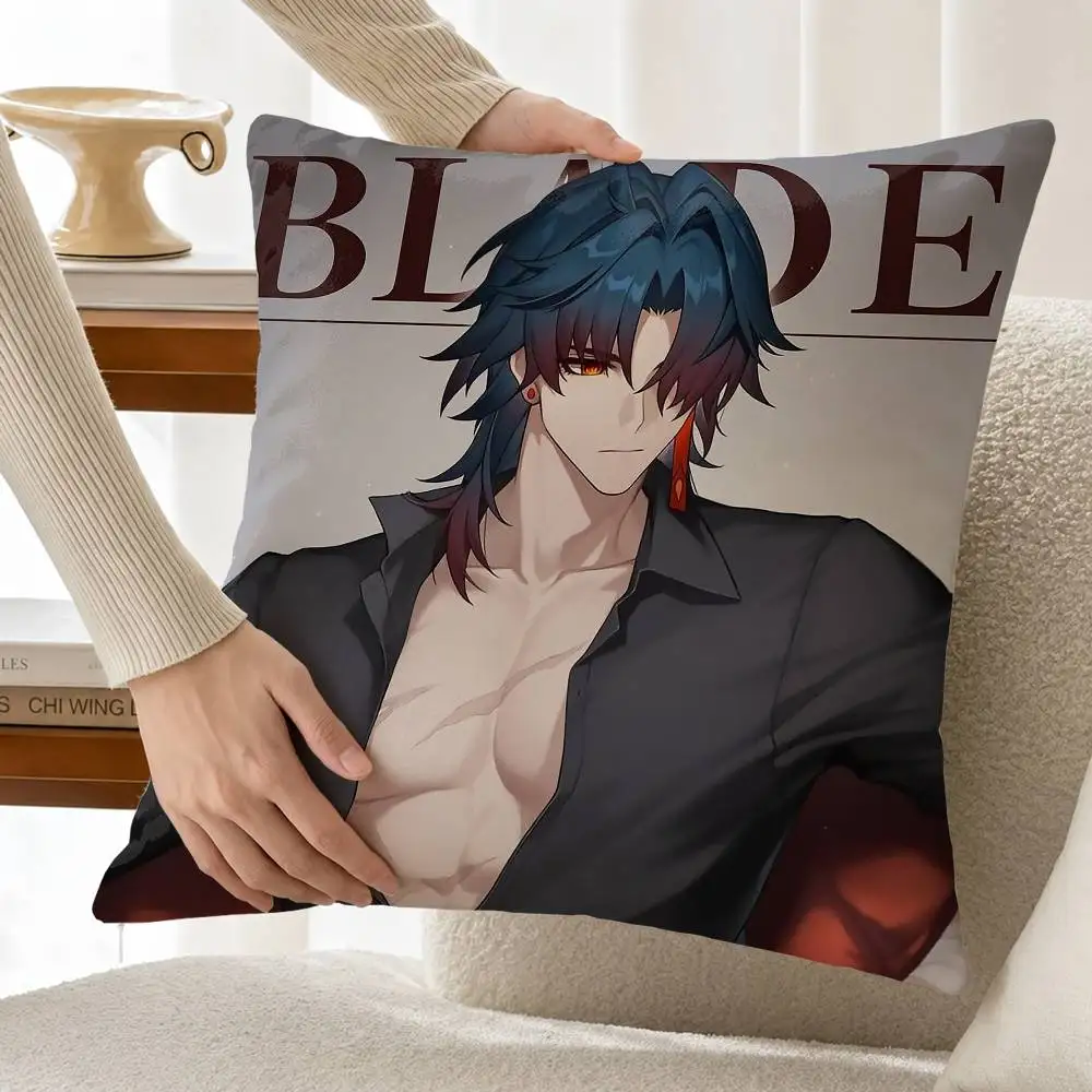 B-Blade H-Star R-Rail Customizable Square Pillow case Double Sided Print Sofa Bedroom Decor Cushion Cover