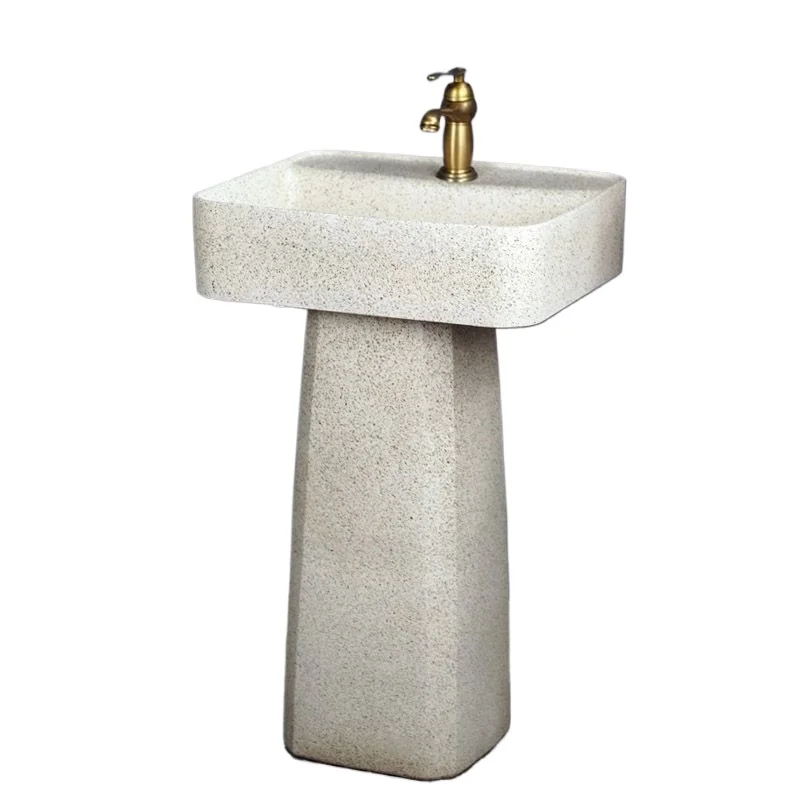 

Washbasin column column outdoor courtyard washbasin stone balcony integrated art washbasin