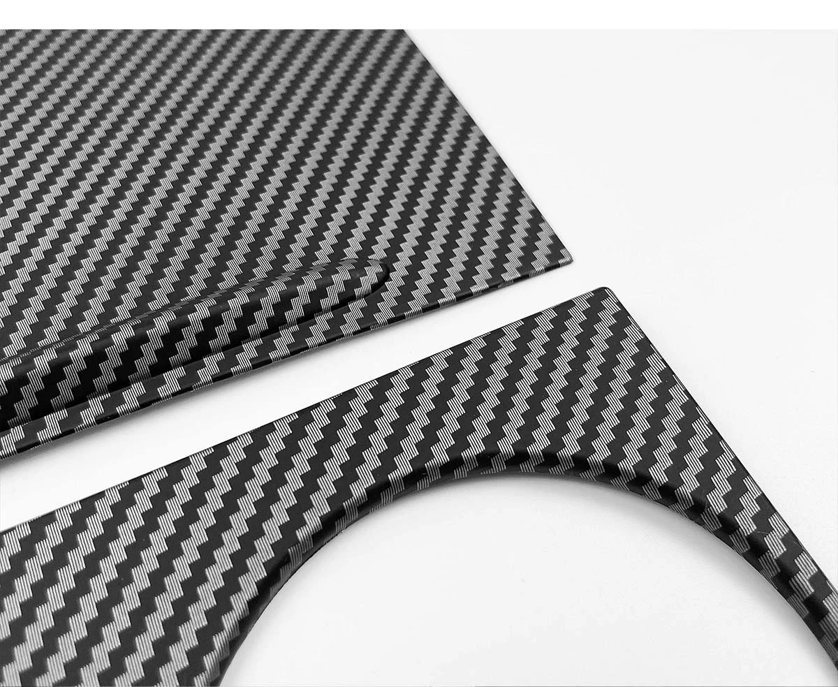 Cubierta Decorativa para Consola Central de Tesla Model Y/3 2021-2024, Plástico ABS, Estilo Fibra de Carbono