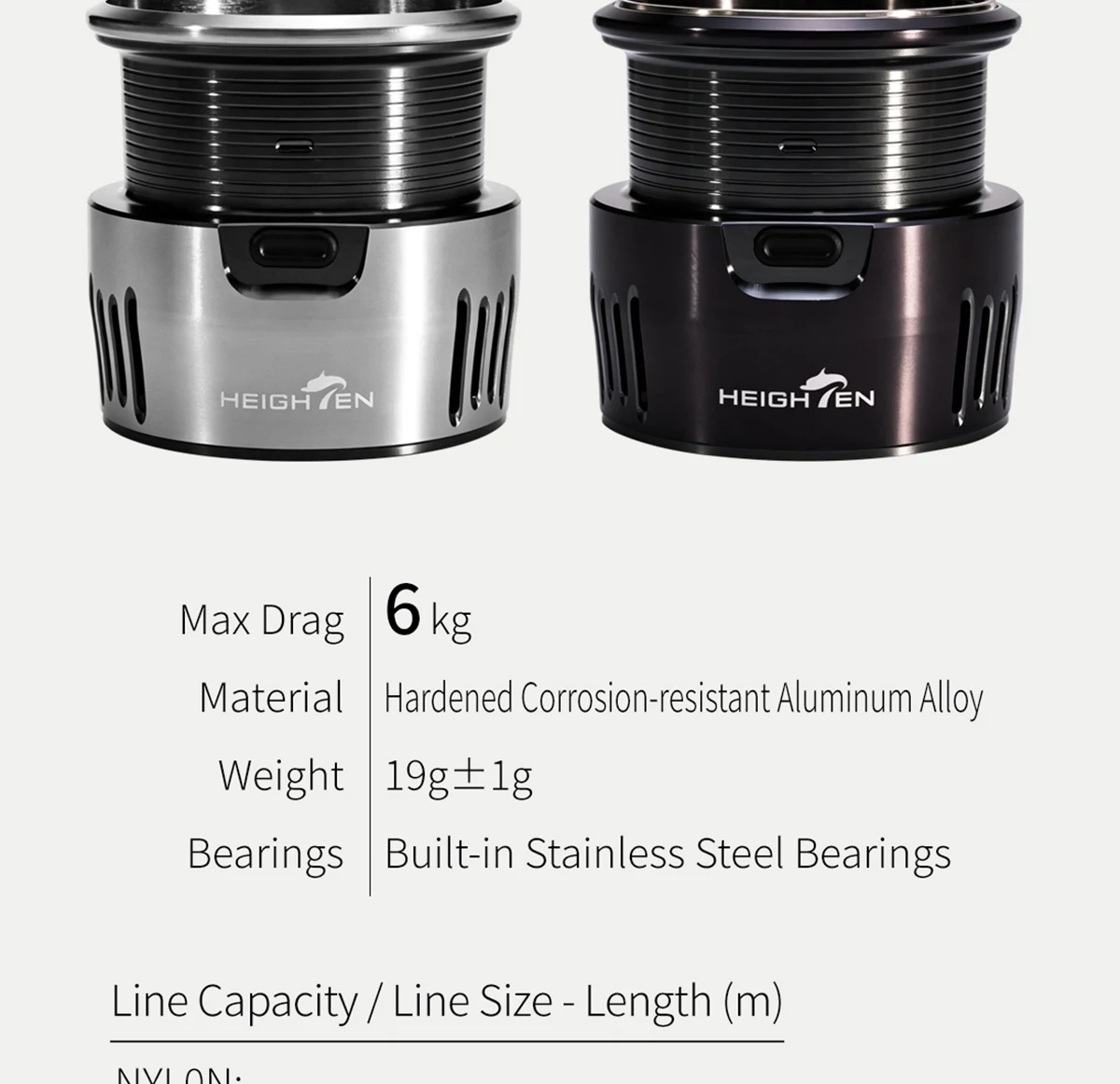 HEIGHTEN Ersatzspule für DAIWA TYPE-α LT2000S, passend für DAIWA GEKKABIJIN LUVIAS TATULA CALDIA BALLISTIC LT Angelrollen-Ersatzteil – Detail 11