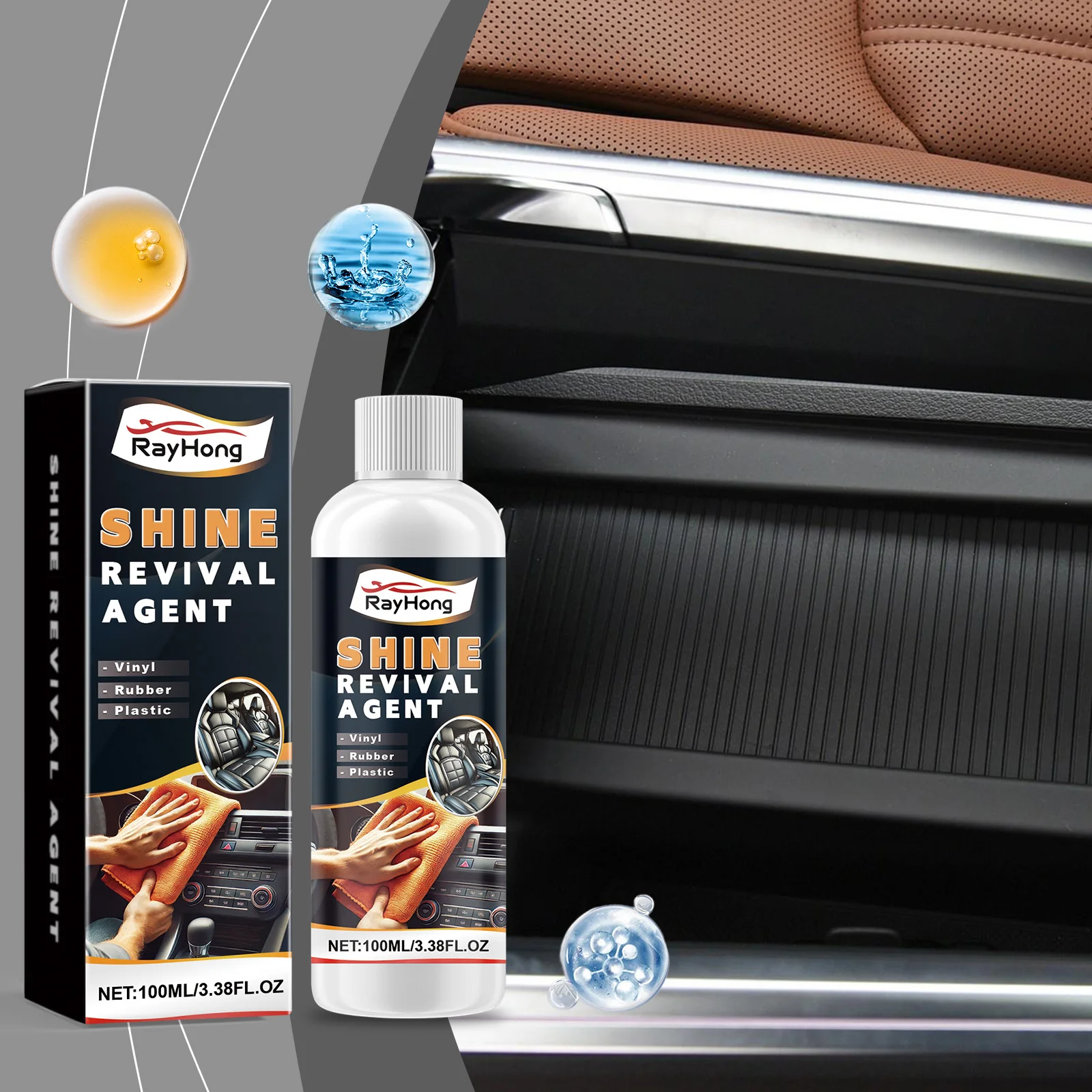 

Shine Revival Agent Car Polish Plastic Restorer For Cars