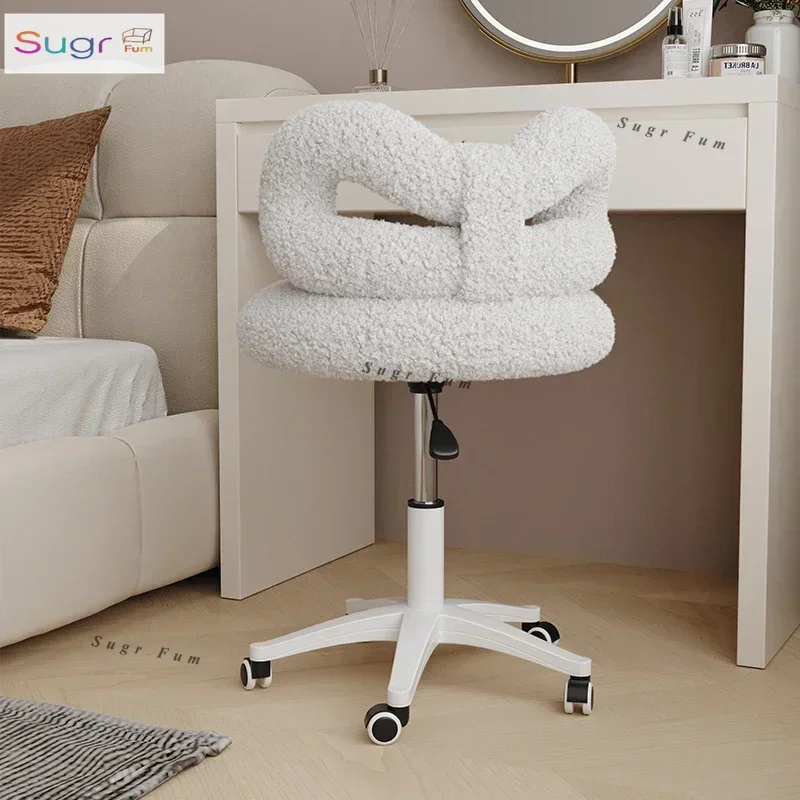 

Makeup chair girls bedroom light luxury high-end rotating chair backrest simple dresser stool can lift computer chair