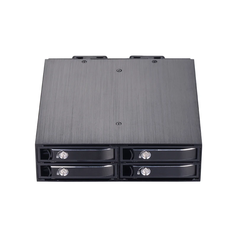 

Hard disk case 2.5 inch * 4-bit SATA and SSD interface with lock, support hot-swappable independent tray