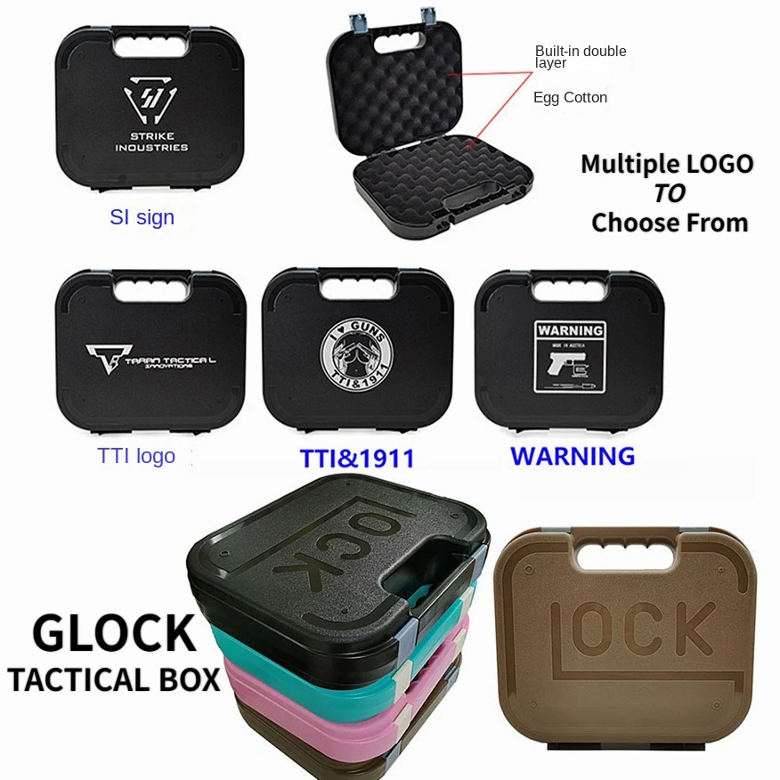 

Tactical Glock Bag Pistol Suitcase Safety Storage Carrying Box for ALL GLOCK 17 19 Kublai Hunting Gun Accessories Storage Case