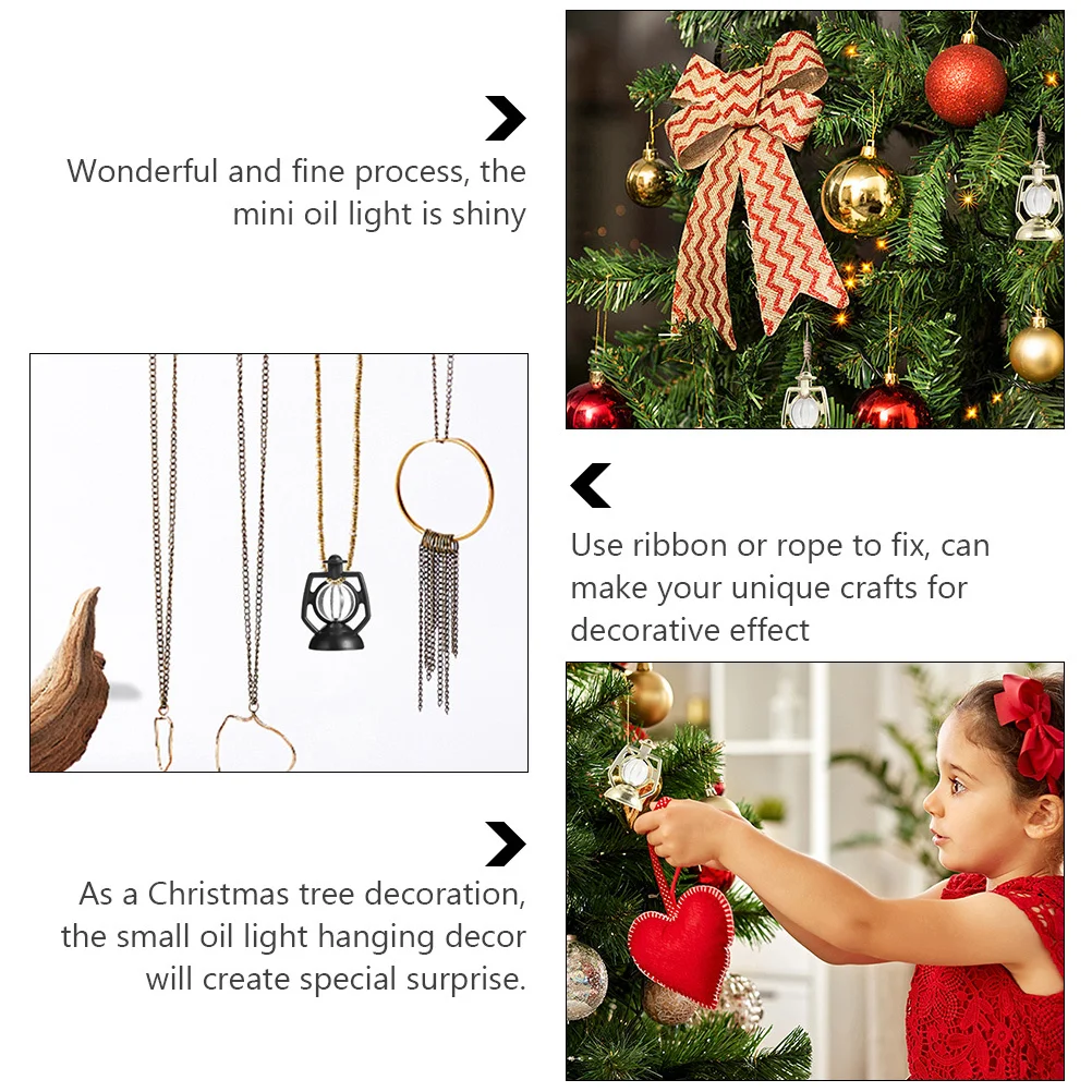 

Yardenfun 40pcs Christmas Tree Fake Oil Lamps Decor Xmas Artificial Lamp Simulation Decoration