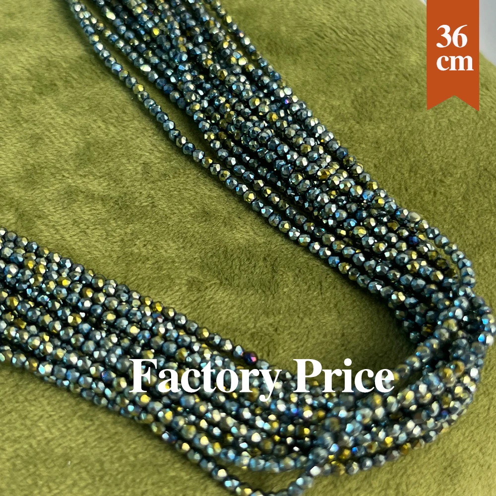 

10 Strands Natural Green Spinals Bead 2mm 3mm Faceted Small Loose Stone Beaded for DIY Jewelry Making Necklace Bracelet