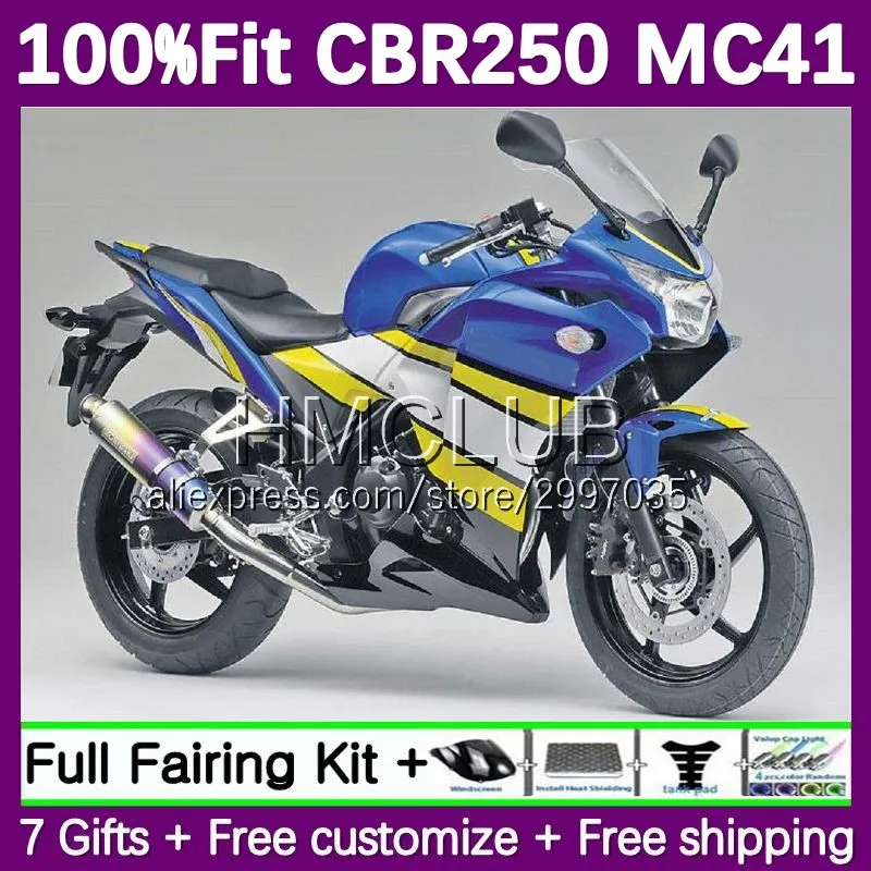 OEM Fairing For HONDA CBR250R MC41 blue stock 2011 2012 2013 2014 2015 38No.36 CBR250 CBR 250R 250 R 11 12 13 14 15 Injection