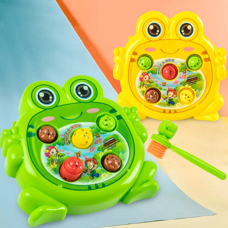 

New Cartoon Cute Electric With Music Frog Play Gopher Toys 1-3 Years Old Baby Play Gopher Parent-child Interactive Game Toys