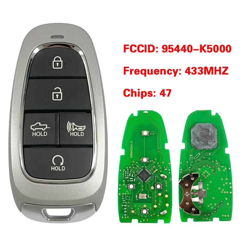 

Дистанционный ключ CN020257 для 2022 Hyundai Santa Cruz Smart Key с 433 МГц PN: 95440-K5000 FCCID: TQ8-F08-4F27