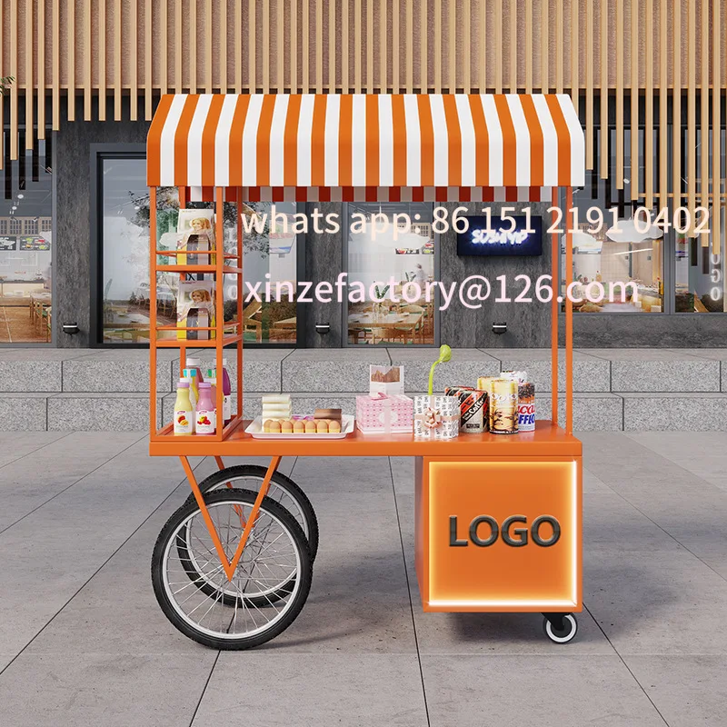 

Customizable street food truck, movable float, bazaar, stall cart, night market vending cart, outdoor snack street stall car
