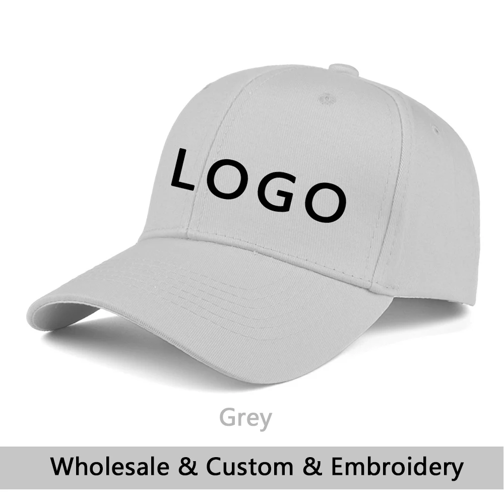 Custom Baseball Cap Fashion DIY Letter Embroidery Hats for Women and Men Cotton Design LOGO Wholesale Unisex Caps