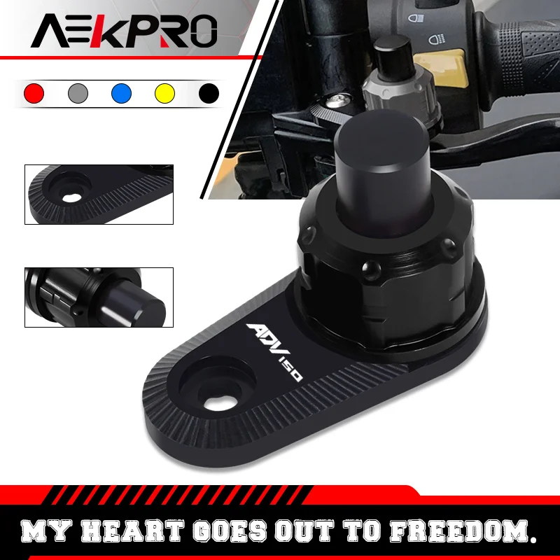 Motorcycle Parking Auxiliary Button Lock For HONDA ADV150 ADV160 ADV350 Handle Brake Lever Parking Switch adv150 adv160 adv350