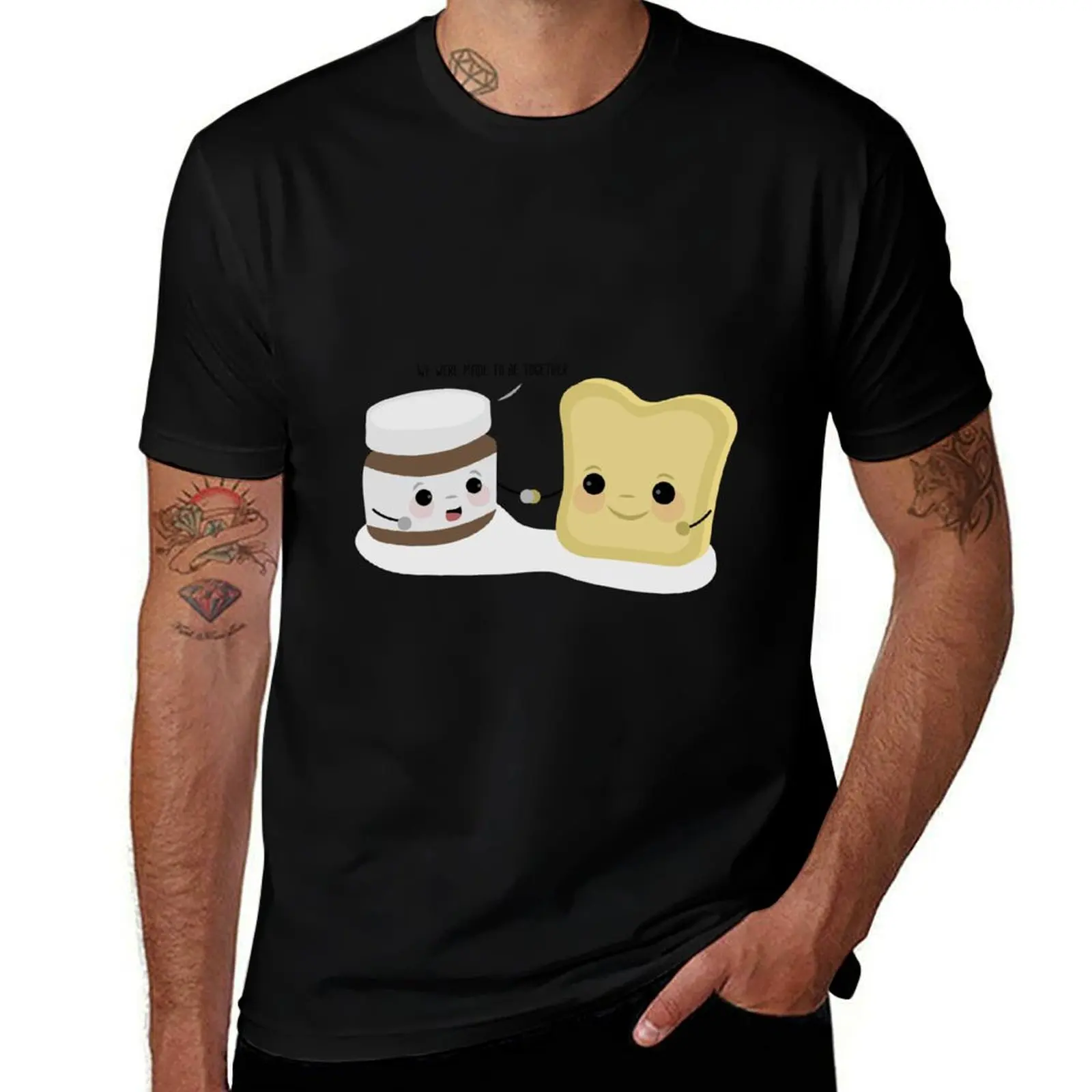 Nutella and slice of brioche T-Shirt Work Utility Casual Tee Shirt T-Shirt