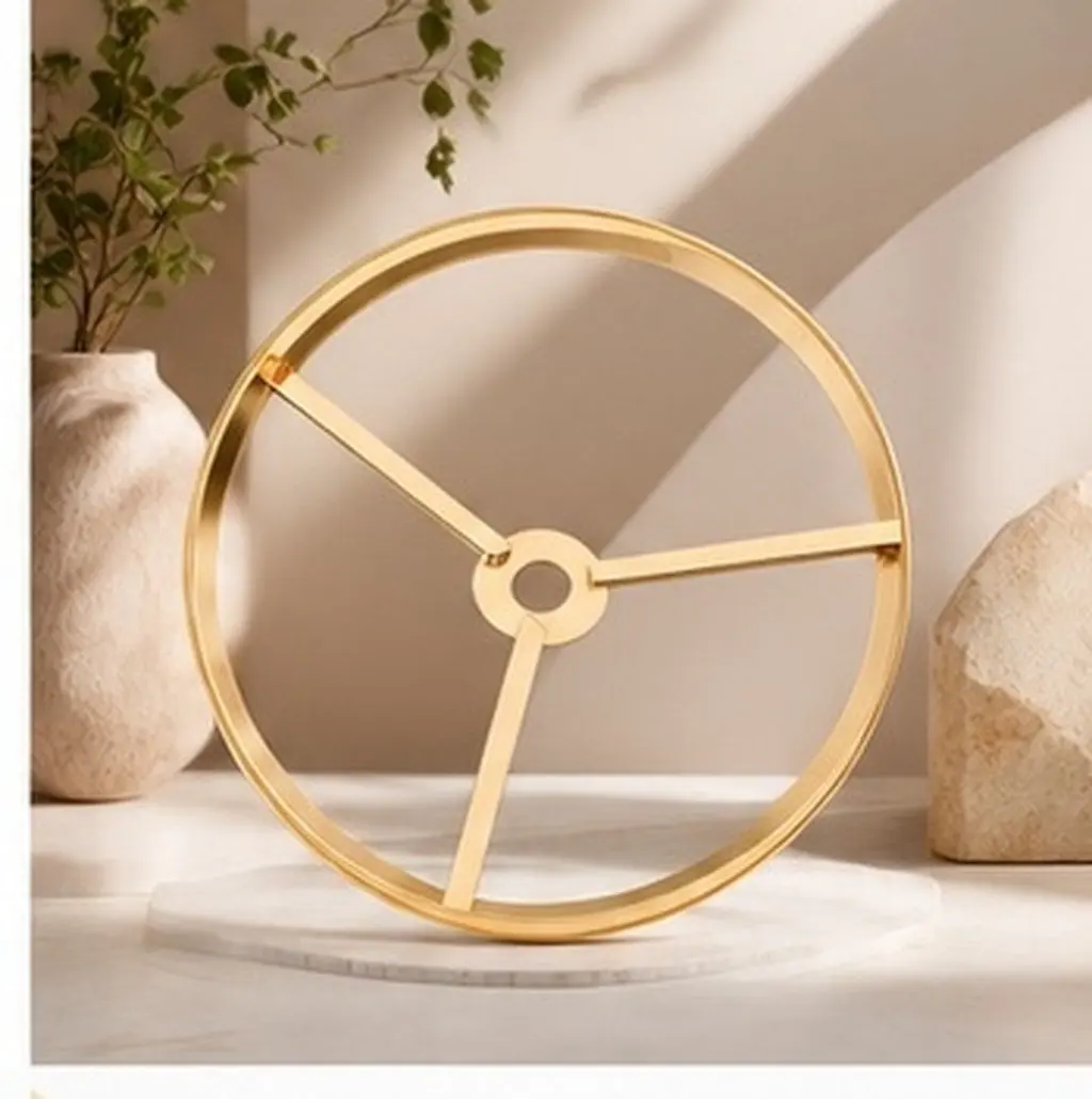2Pcs Iron Lampshade Frame Ring DIY Wire Lamp Shade Hardware for of Shade Stable Round Shape Lampshade Frames Supply
