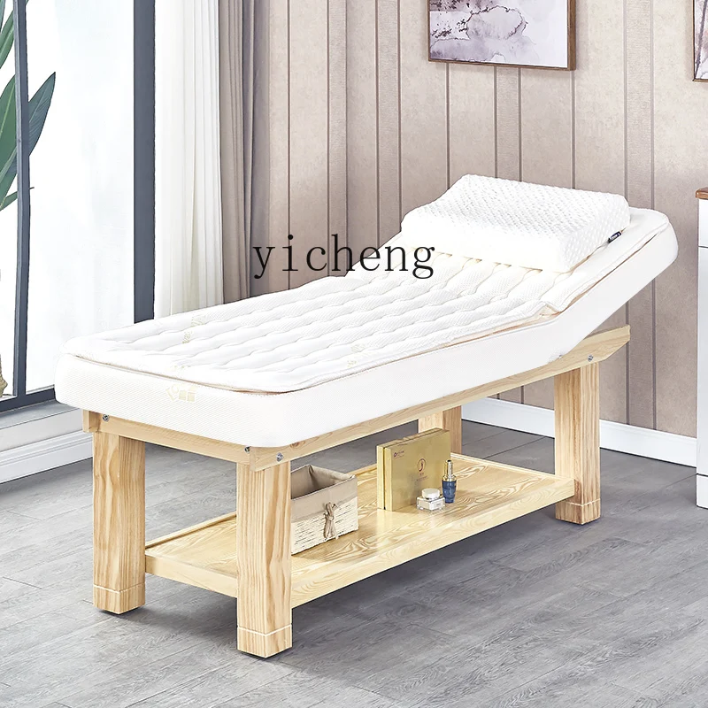 ZWS. Solid wood latex beauty salon special tattoo embroidery eyelash bed massage physiotherapy bed