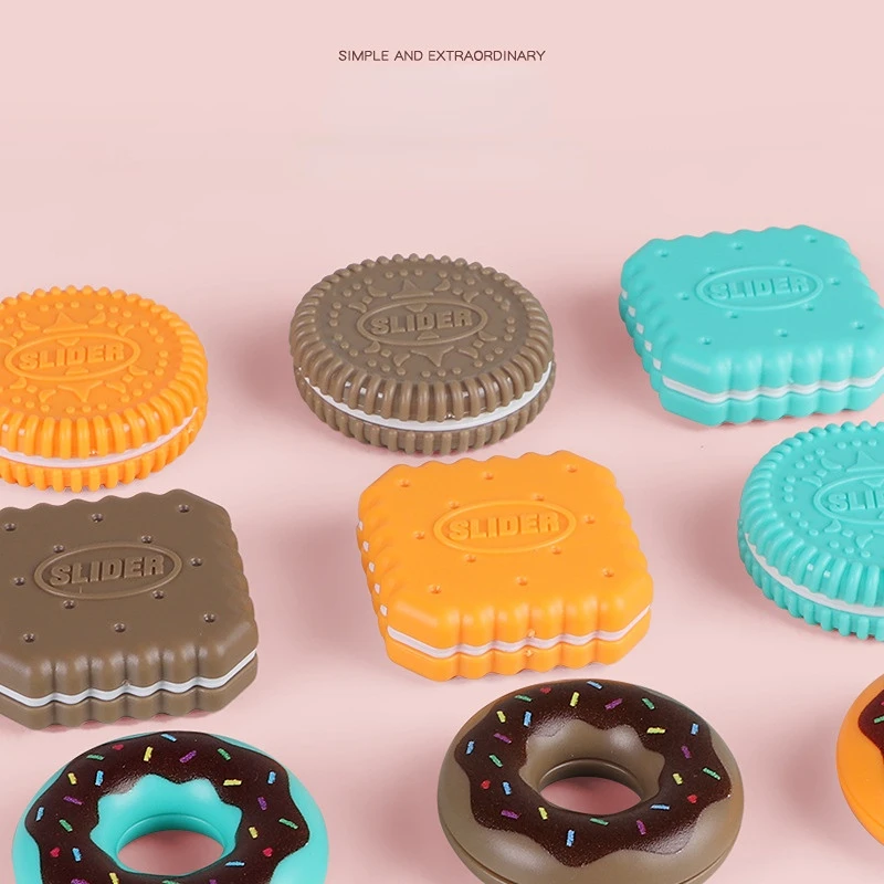 Deslizadores magnéticos con forma de postre EDC, juguetes sensoriales antiestrés háptico para adultos, escritorio de enfoque, TDAH, Fidget, regalos
