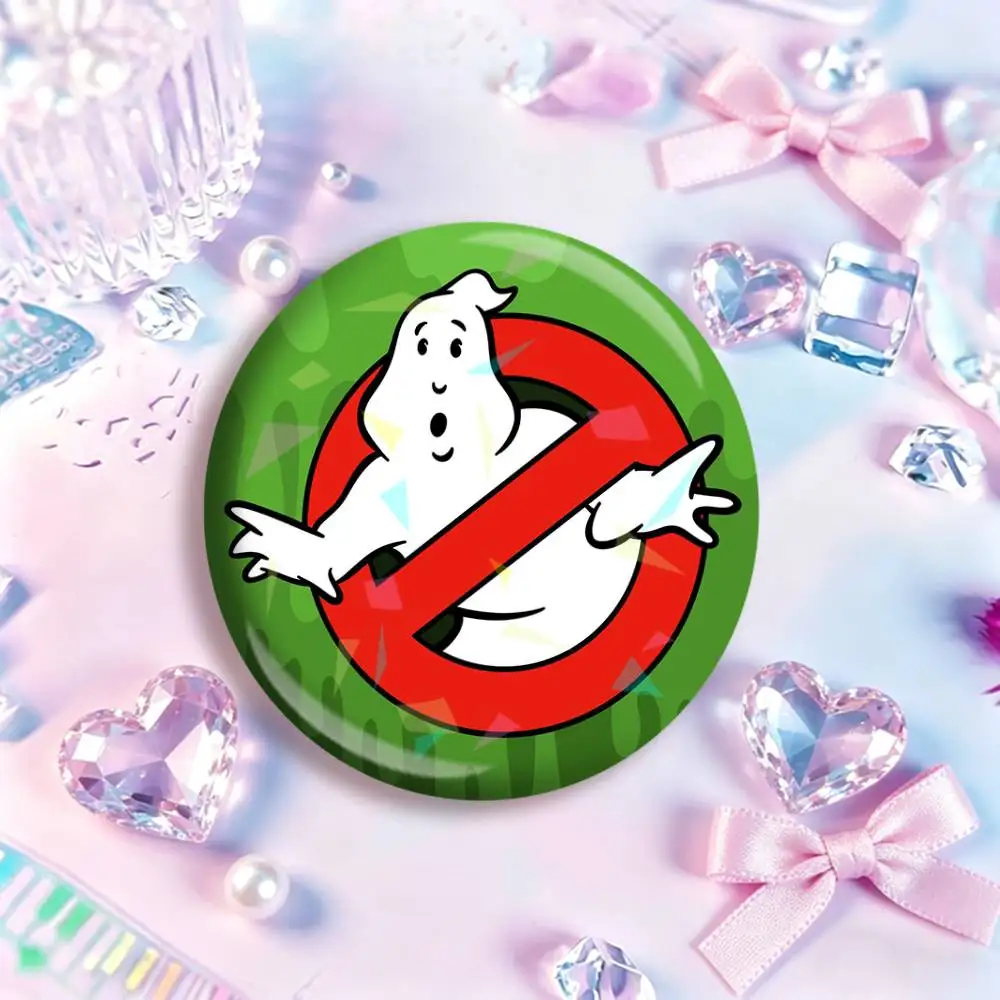 Movie G-Ghostbusters-es  Icon Badge Handmade Tinplate Brooch for Chest Ornament Gifts Easter decorations