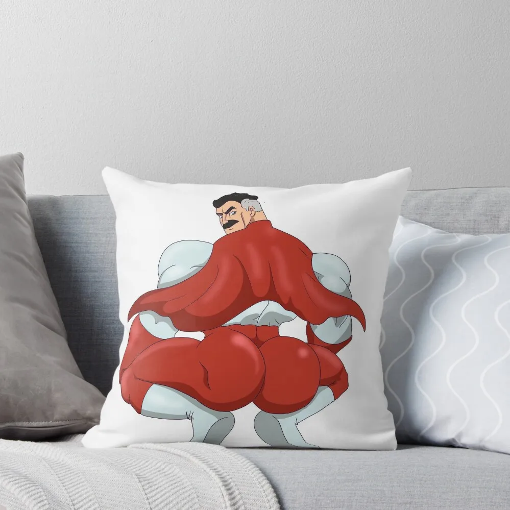 Invincible think mark thicc booty Omni Man Throw Pillow pillow pillowcase Sofa Pillow Cover