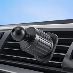 Mobile Phone Car Bracket Base Car Air Outlet Fixing Clip Ball Head Accessories Hook Universal Universal Type (Without Chuck)