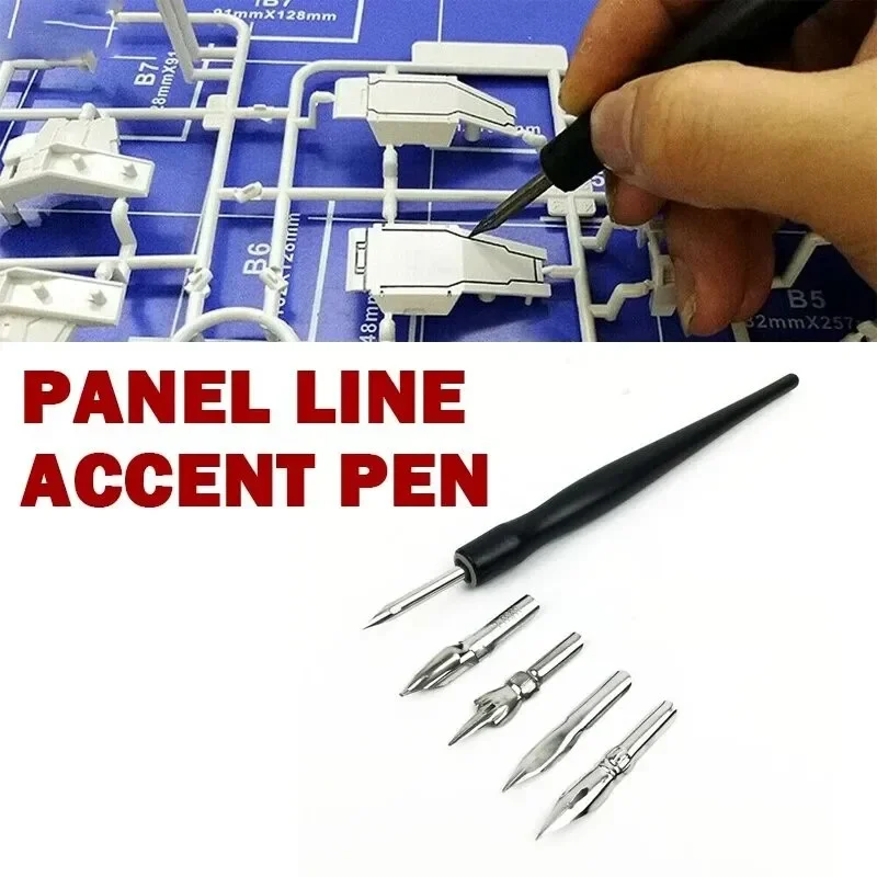 Panel Line Accent Pen Assembly for Gundam Model Tool Prevent Corrosion Panel Avoid Scrubbing Infiltration Line DIY Hobby Tool