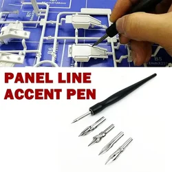 Panel Line Accent Pen Assembly for Gundam Model Tool Prevent Corrosion Panel Avoid Scrubbing Infiltration Line DIY Hobby Tool