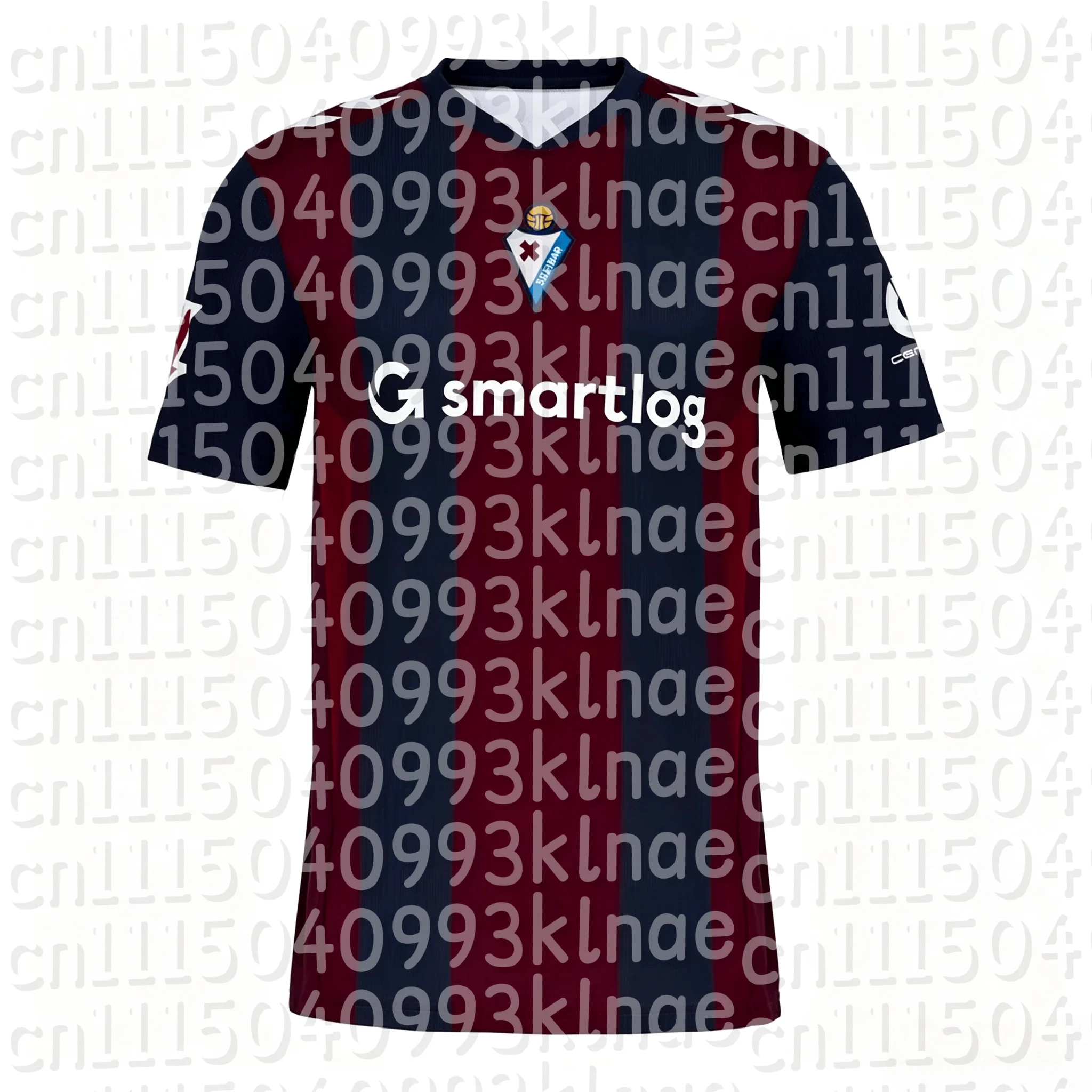 2026-27 Novas Roupas de Futebol Estilo Eibar para Família, Camisa de Futebol de Verão, Camiseta de Futebol Casual de Manga Curta, Roupas para Homens, Mulheres e Crianças
