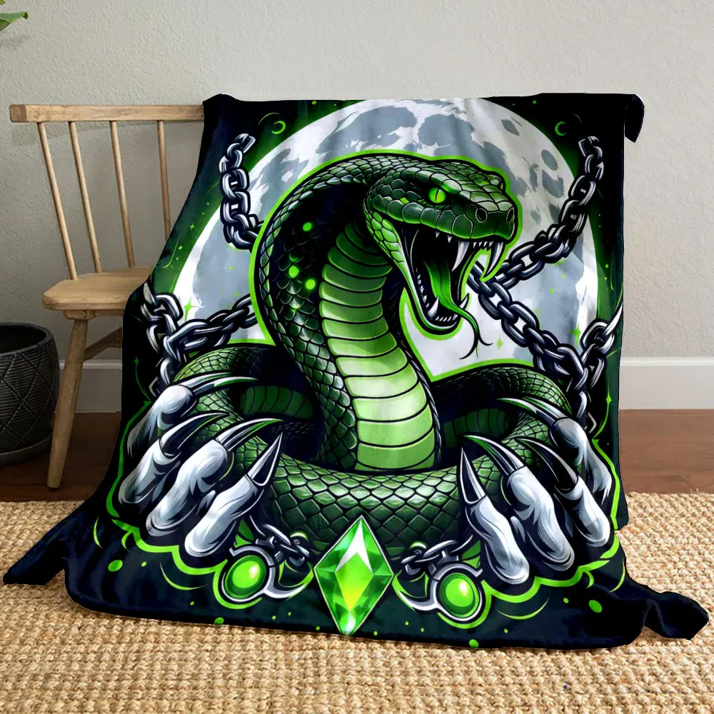 Ferocious Animals Dark Fantasy Style Printed Blanket Children Adult Soft and Warm Bedding for Sofa Outdoor Travel Cover Blanket