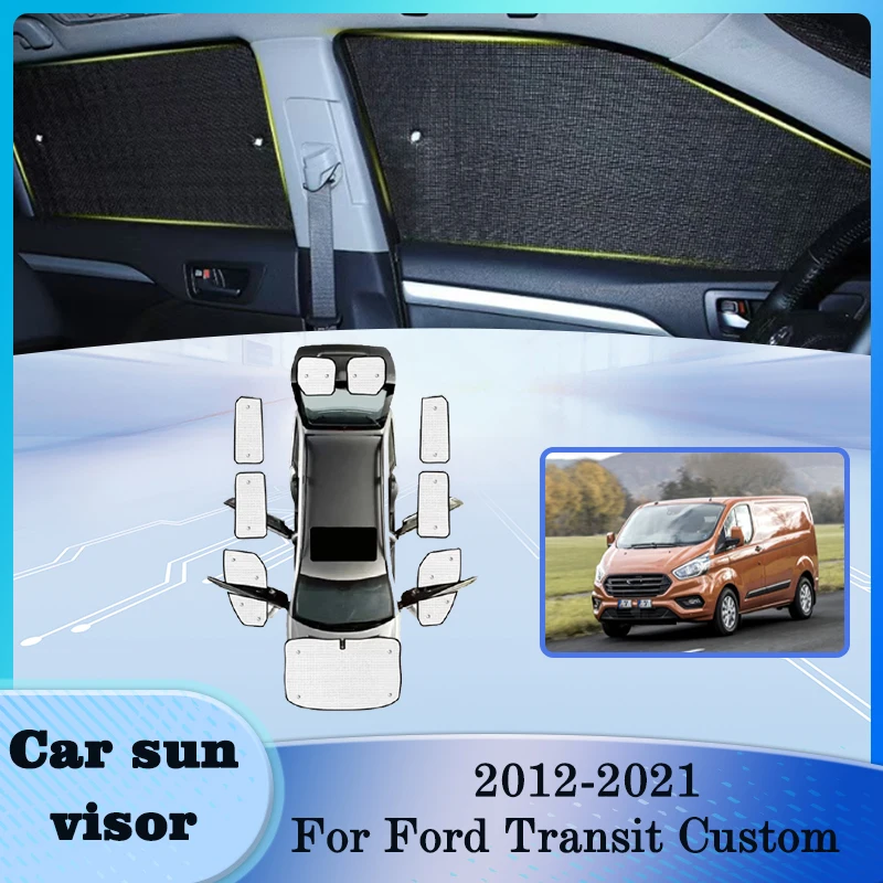 

Windows Sunshades For Ford Transit Custom 2012-2021 2020 Auto Visor Windshield Car Shades Interior Insulation Cars Accessories