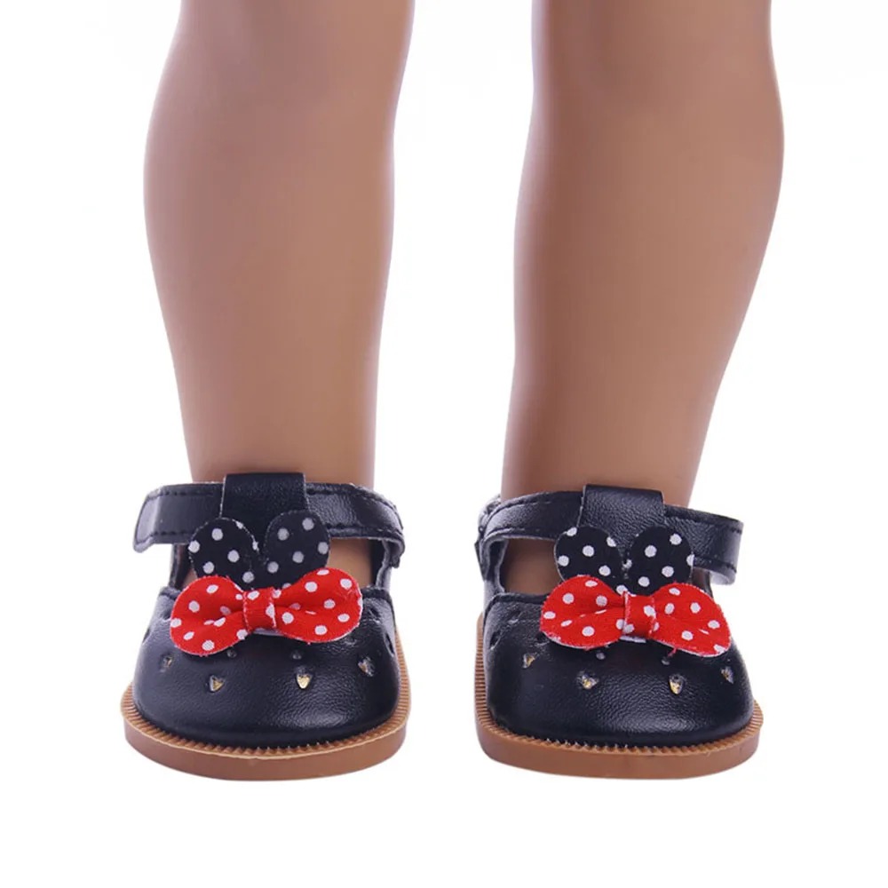 Cute Animal Pattern Shoes Panda/Cat Shoes Doll Clothes Accessories Shoes Fit 18inch American & 43Cm Baby New Born Doll OG Girl's