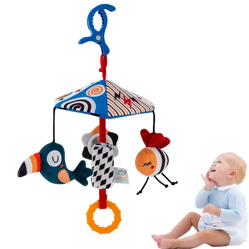 

Musical Toddler Crib Mobile Bedside Comfort Toys Portable Spiral Stroller Toy Bed Cribs Hang Decorations For Boys Girls Gifts